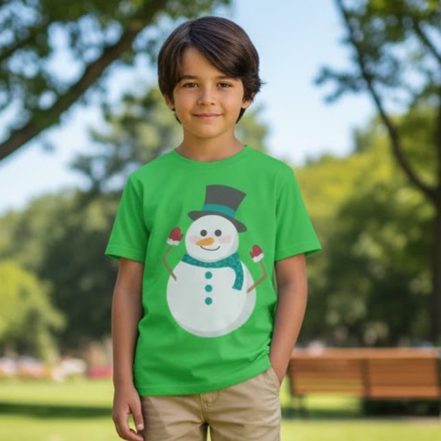 Cute Snögubbe jul T Shirt (Skapare uppladdad)