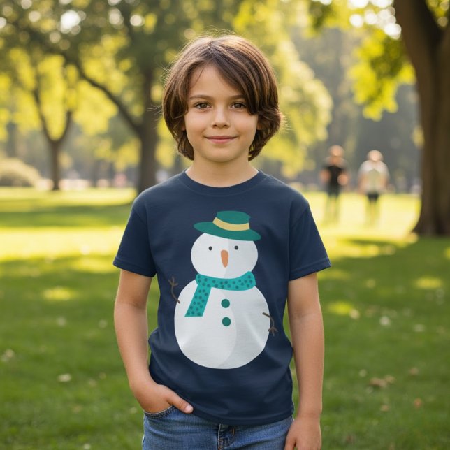 Cute Snögubbe jul T Shirt (Skapare uppladdad)