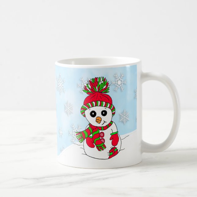 Cute snögubbe-julen, Helgdagar Kaffemugg (Höger)