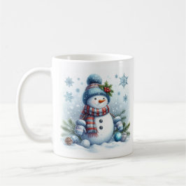 Cute snögubbe kaffemugg