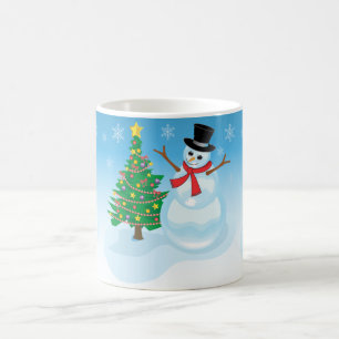 Cute Snögubbe Kaffemugg