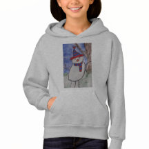 Cute Snögubbe Kids Hoodie