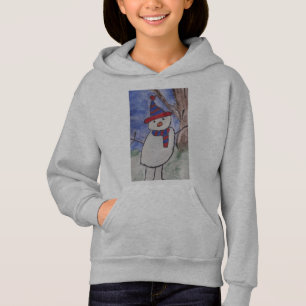 Cute Snögubbe Kids Hoodie T Shirt
