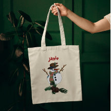 Cute snögubbe med namn 1 sida