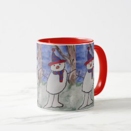 Cute Snögubbe Mugg
