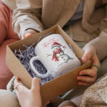 Cute Snögubbe och Winter White God jul