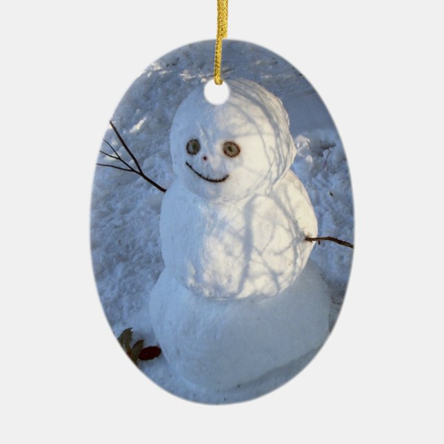 Cute Snögubbe Ornament (Framsidan)