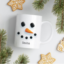 Cute Snögubbe, Personlig, Helgdag Kaffemugg