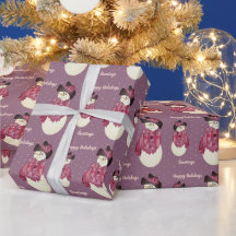 Cute Snögubbe Plum