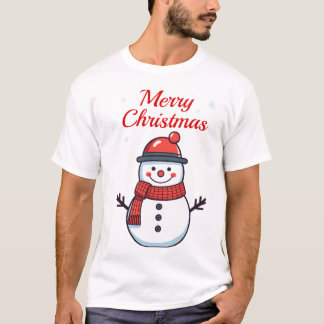 Cute snögubbe t shirt