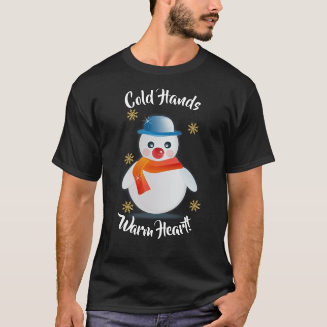 Cute Snögubbe T Shirt (Framsida)