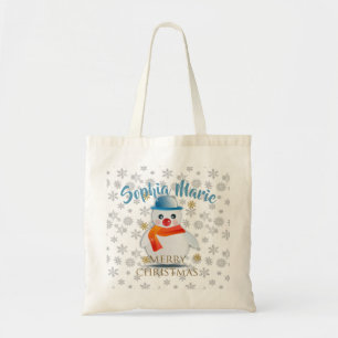 Cute Snögubbe Tygkasse