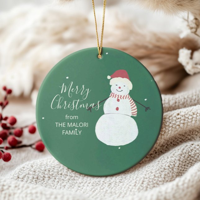 Cute Snögubbe | Viktig juldesign för Helgdag Gåvor Etiketter (Skapare uppladdad)