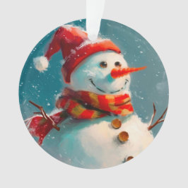 Cute Snögubbe Vintage jul
