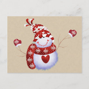 Cute Snögubbe vykort