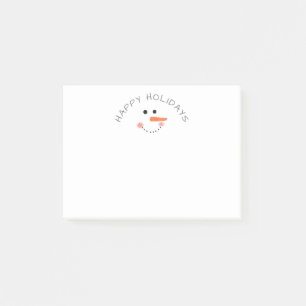 Cute Snögubbe White Winter Glad helg Post-it Block