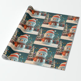 CUTE SNÖGUBBE WRAPPING PAPPER PRESENTPAPPER