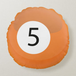 Cute Snooker Bassäng Billiard Boll Rund Kudde