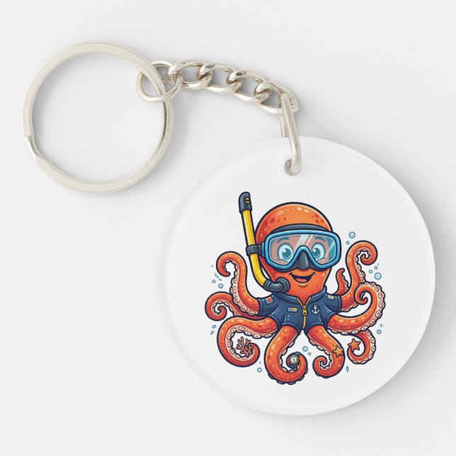 Cute Snorkeling Octopus - Ocean Explorer (Framsidan)