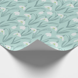 Cute Snowdrots mynta Presentpapper