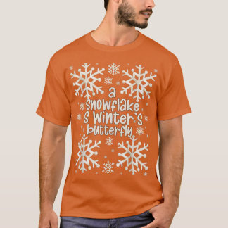 Cute Snowflake Mönster för Snö Älskare och Christm T Shirt