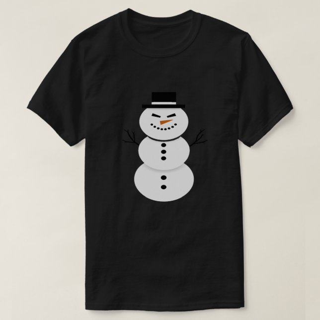 Cute Snowman T-Shirt  (Design framsida)