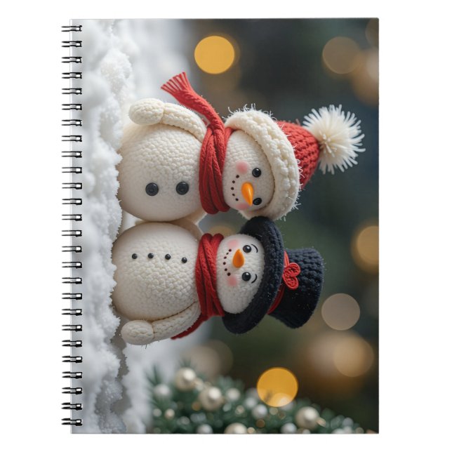 cute snowman together anteckningsbok (Framsidan)
