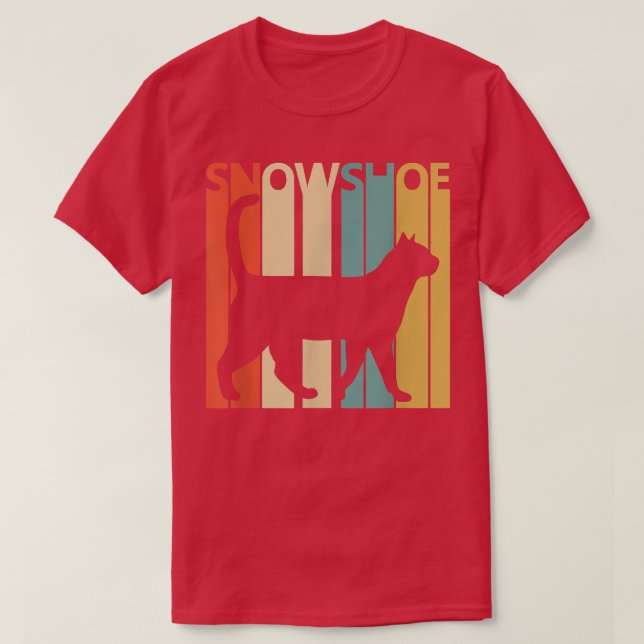 Cute Snowshoe Cat T Shirt (Design framsida)