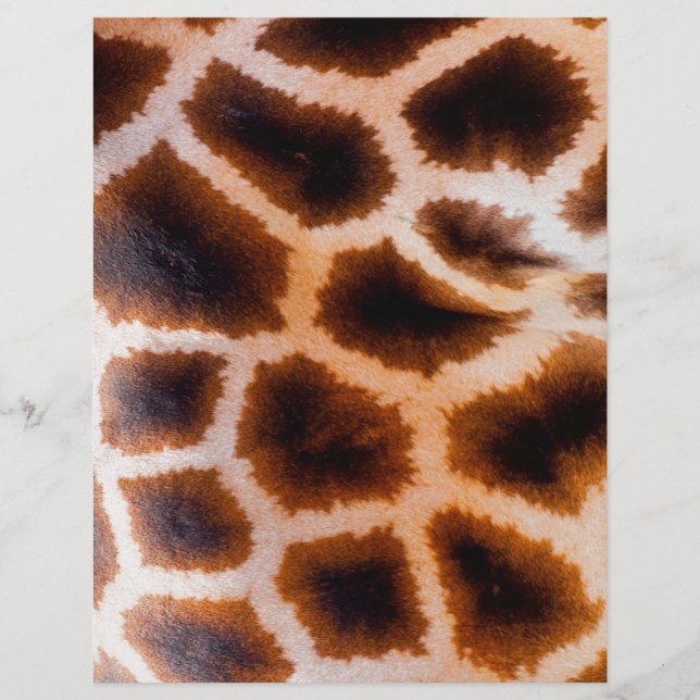 Cute Snyggt Brown Tan Spots Giraffe Mönster (Framsida)