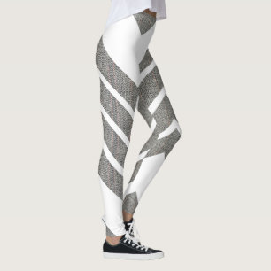 Cute Snyggt Chevron Zigzag Mönster Editable Färg Leggings