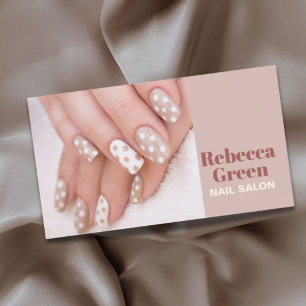 Cute Snyggt Manicurist Nail Artist Nail Salon Visitkort