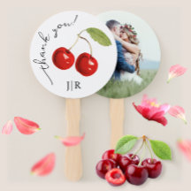 Cute Snyggt Red Cherries Photo Tack Monogram