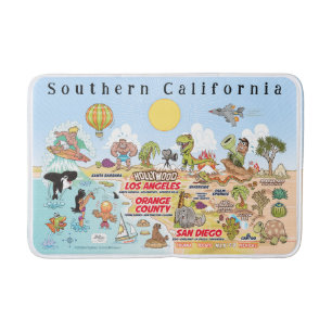 Cute SoCal Bath Mat Badrumsmatta