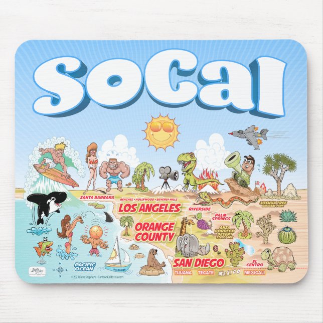 Cute SoCal Mouse Pad Musmatta (Framsidan)