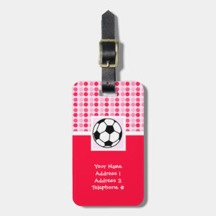 Cute Soccer Ball Bagagebricka