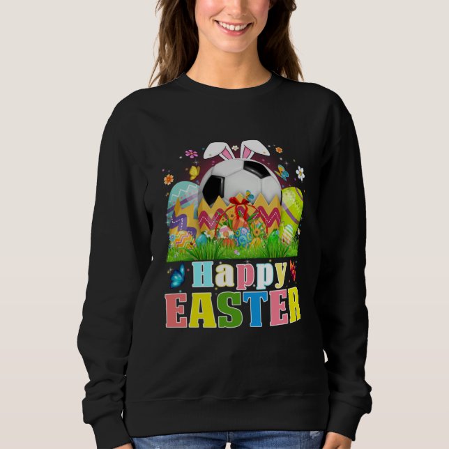 Cute Soccer Ball Hatched From Egg Easter Day Men B T Shirt (Framsida)
