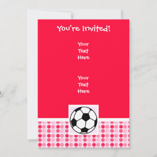 Cute Soccer Ball Inbjudningar