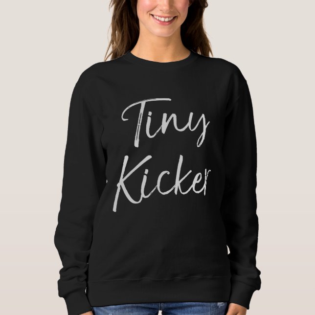 Cute Soccer  for Toddler Girls  Quote Tiny Kicker T Shirt (Framsida)
