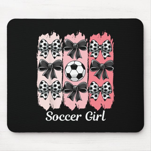 Cute Soccer Girl Coquette Bow Soccer Girl Soccer B Musmatta (Framsidan)