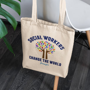 Cute Social Work Inspirational Quogram Tygkasse