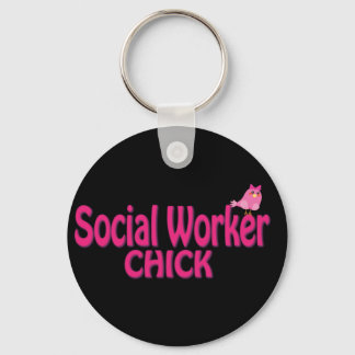 Cute Social Worker-gåvor Nyckelring