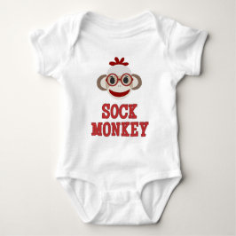 "Cute Sock monkey" BABY BODYSUIT T-shirt