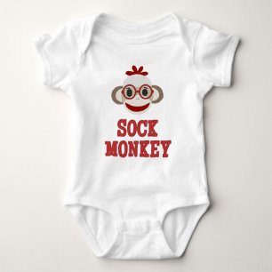 "Cute Sock monkey" BABY BODYSUIT T-shirt