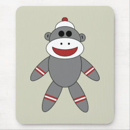 Cute Sock monkey på Tan Musmatta