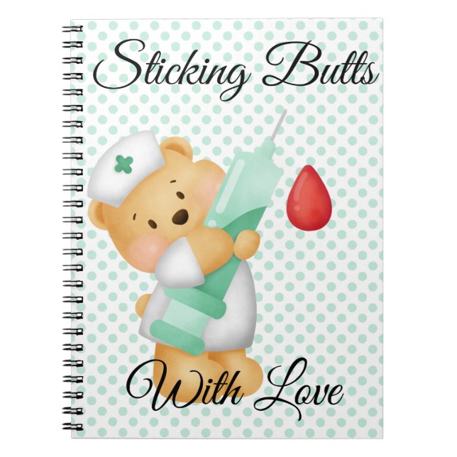 Cute Socker Bear Anteckningsbok (Framsidan)