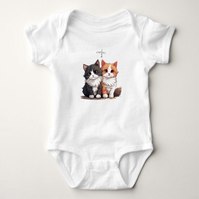 Cute Soft Baby Bodykostym T Shirt (Framsida)