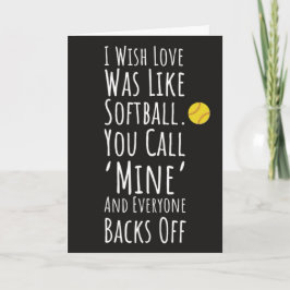 Cute Softball Card Athletic Idrottsman För barn Gi Kort