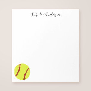 Cute Softball-Personlig Anteckningsblock
