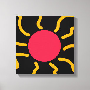 Cute sol canvastryck