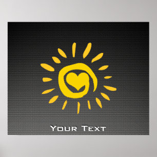 Cute Sol; Faux Carbon Fiber Poster